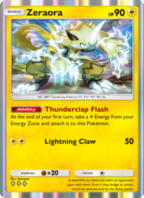 Card image of Zeraora