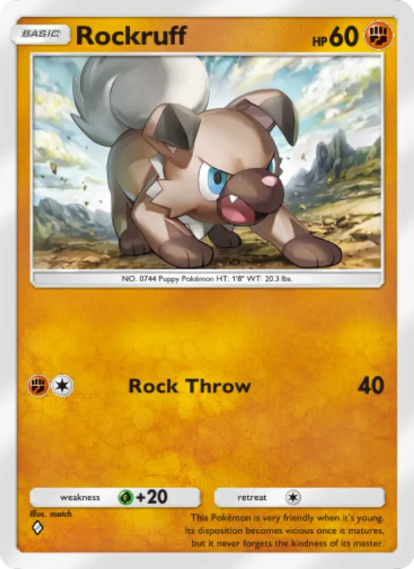 Card image of Rockruff