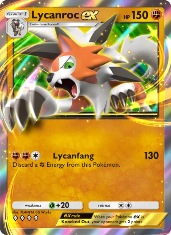 Card image of Lycanroc ex