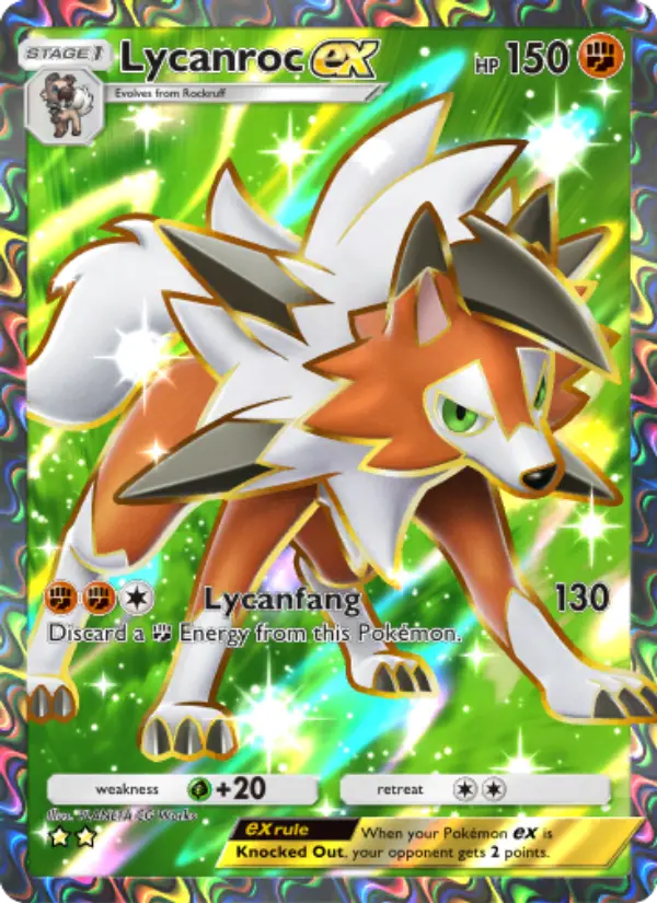 Card image of Lycanroc ex