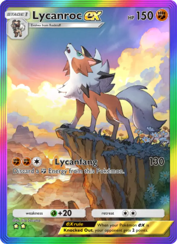 Card image of Lycanroc ex