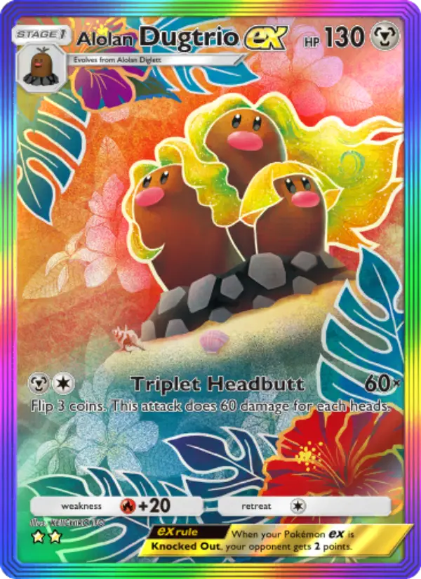Card image of Alolan Dugtrio ex