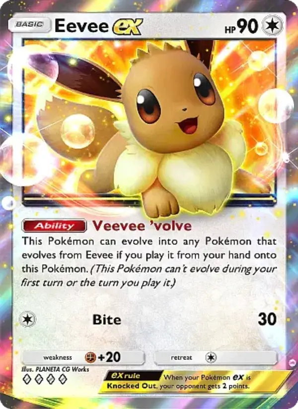 Card image of Eevee ex