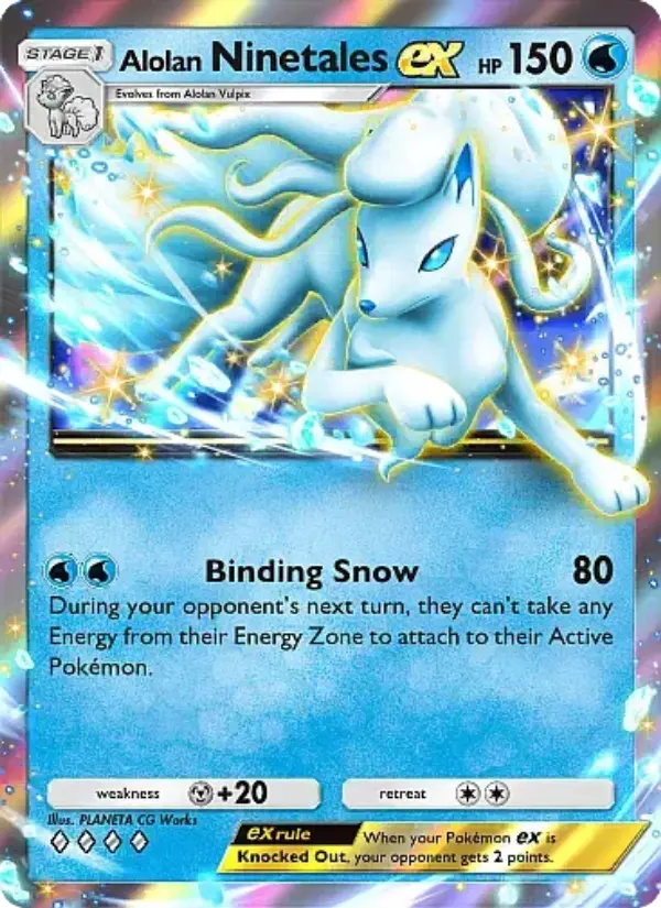 Card image of Alolan Ninetales ex
