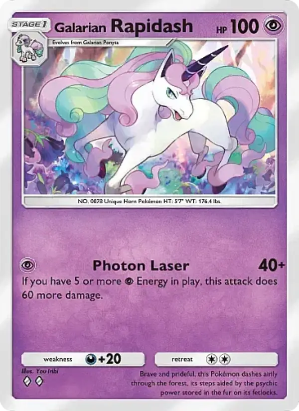 Card image of Galarian Rapidash