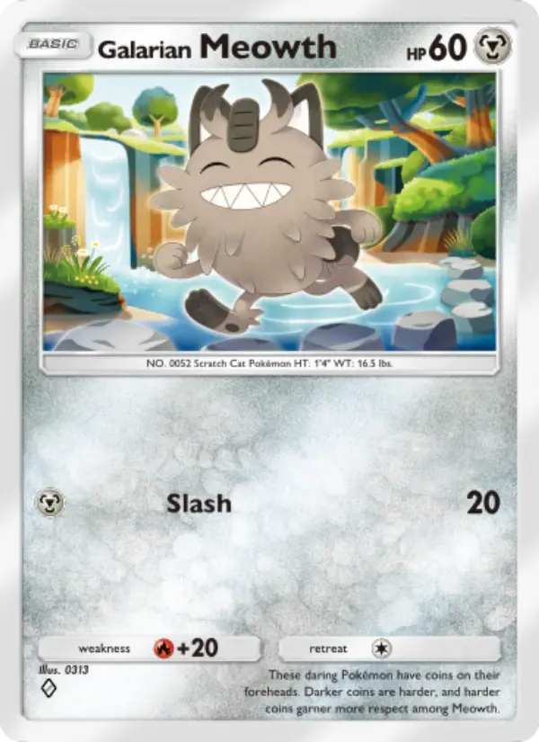 Card image of Galarian Meowth