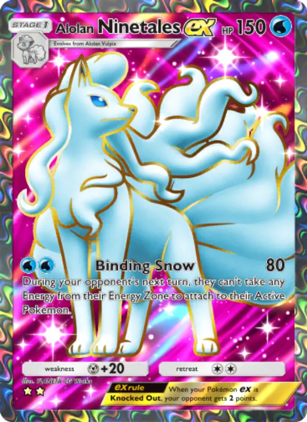 Card image of Alolan Ninetales ex