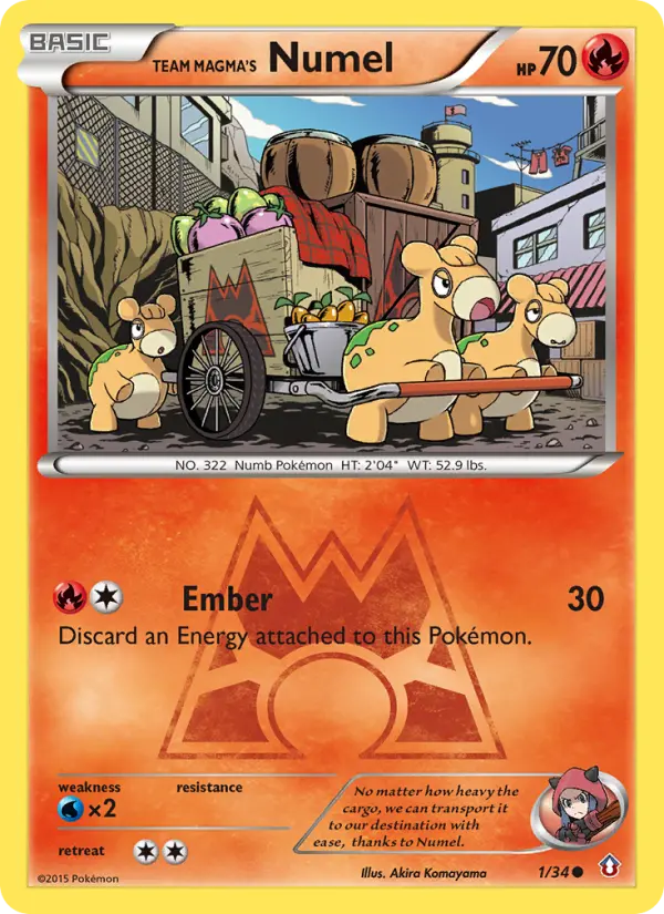 Card image of Team Magma's Numel