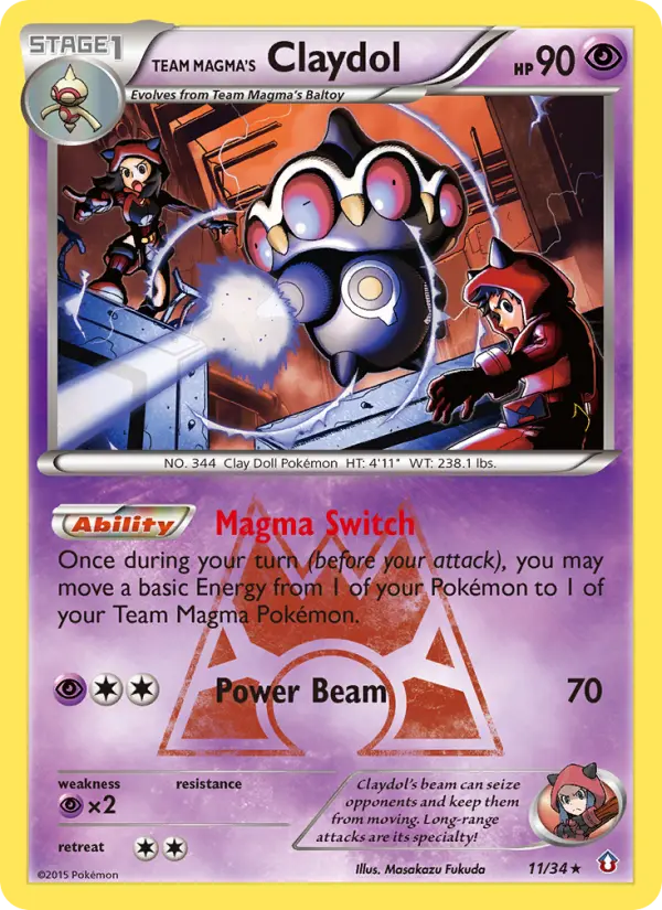 Card image of Team Magma's Claydol