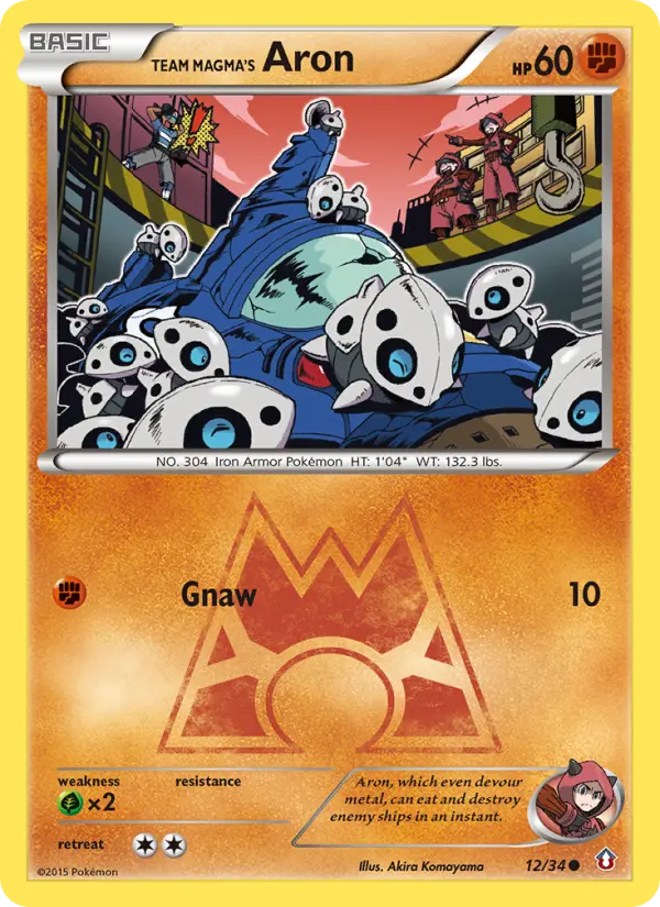 Card image of Team Magma's Aron