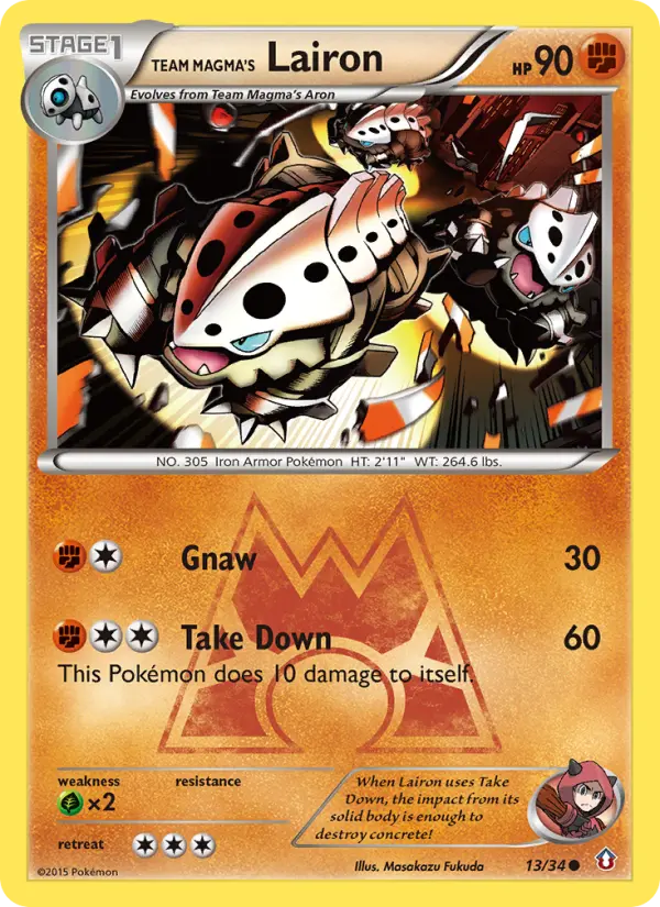 Card image of Team Magma's Lairon