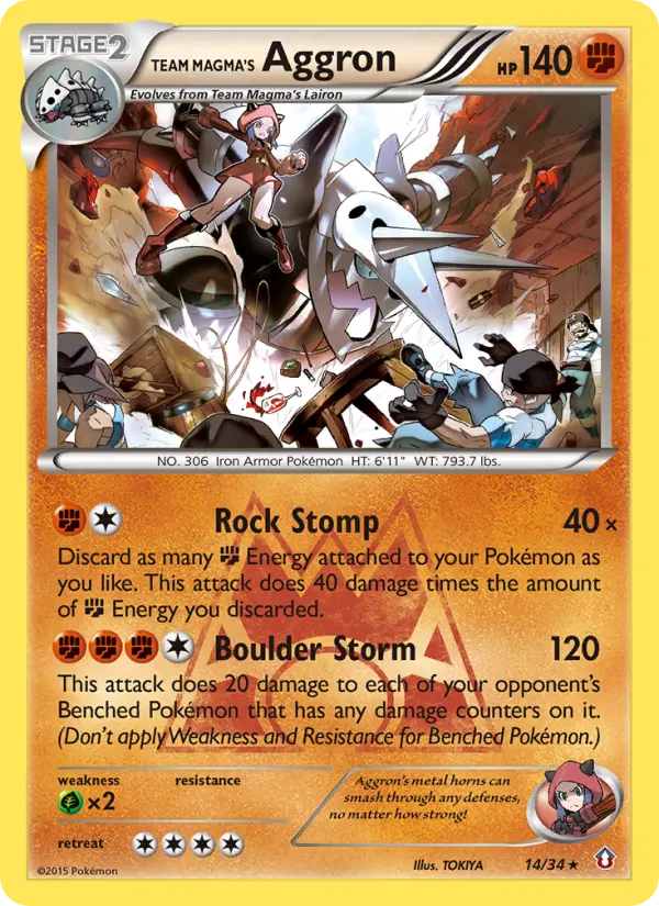 Card image of Team Magma's Aggron