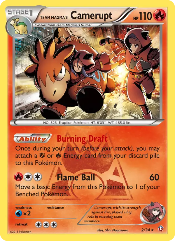 Card image of Team Magma's Camerupt