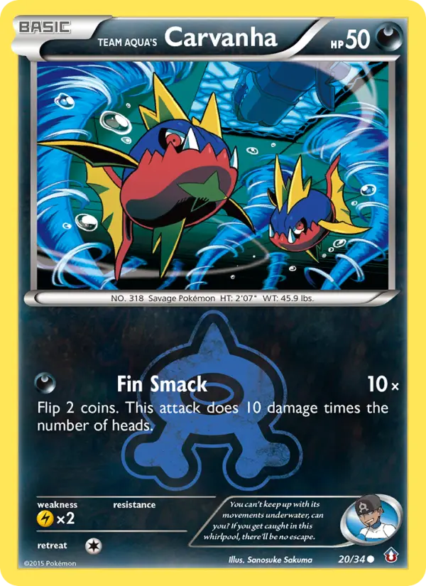Card image of Team Aqua's Carvanha