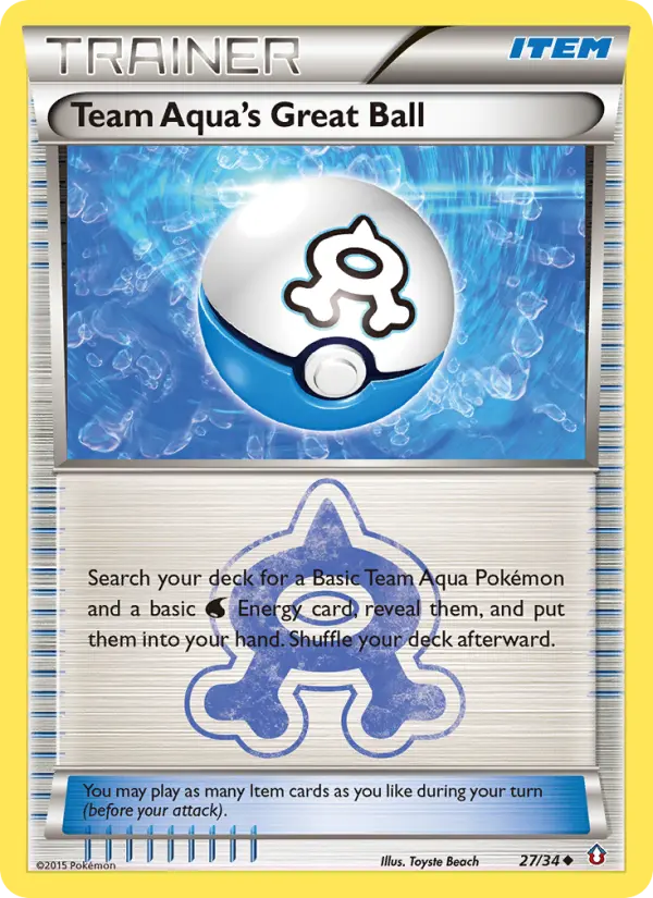 Card image of Team Aqua's Great Ball