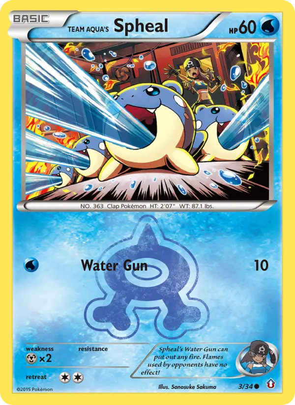 Card image of Team Aqua's Spheal