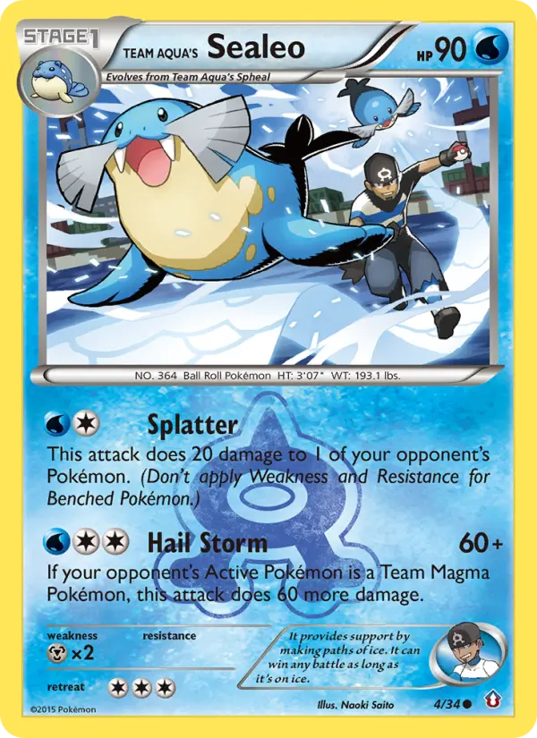 Card image of Team Aqua's Sealeo