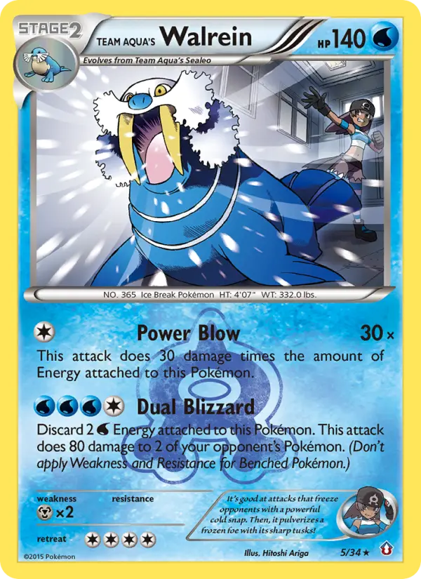 Card image of Team Aqua's Walrein