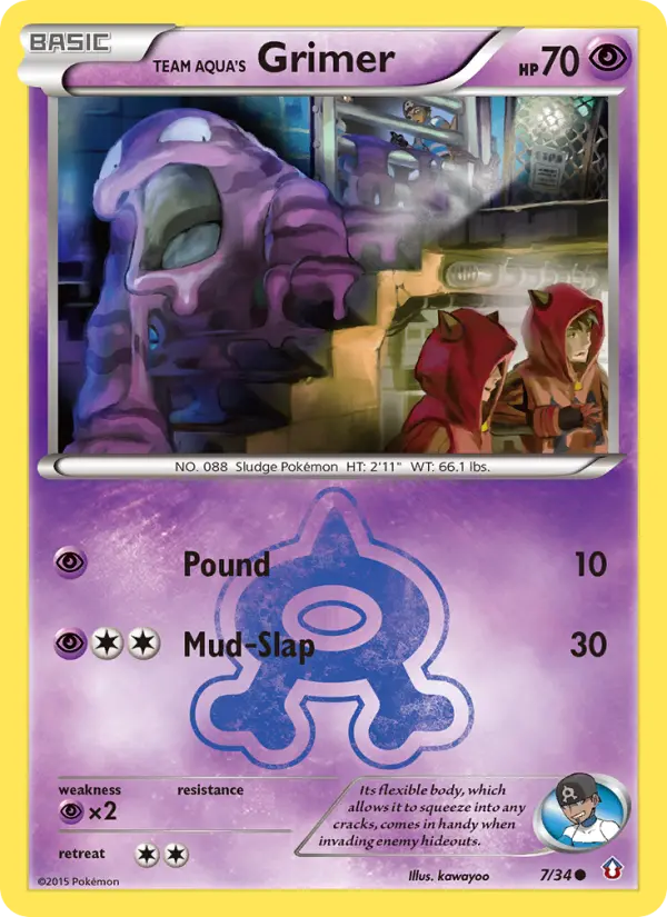 Card image of Team Aqua's Grimer