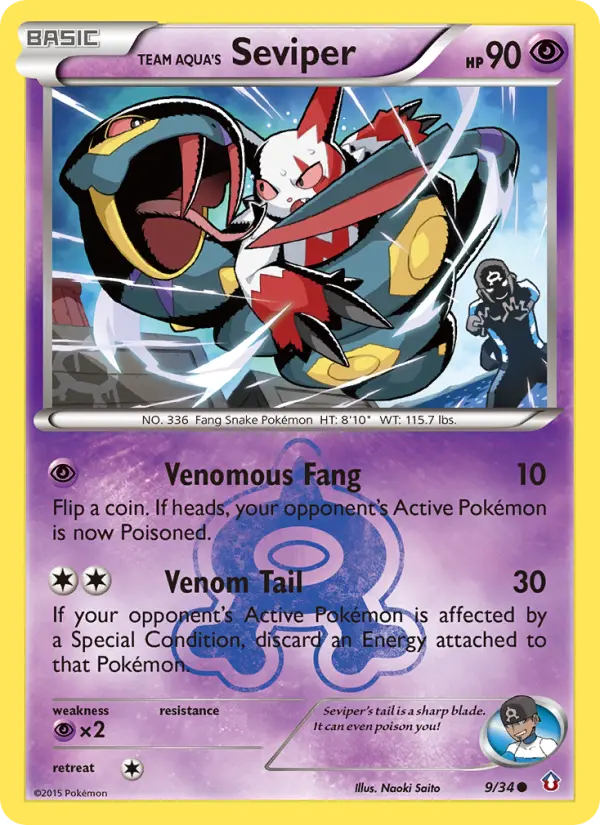 Card image of Team Aqua's Seviper