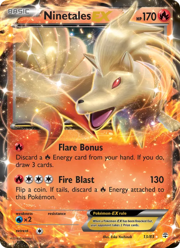 Card image of Ninetales EX