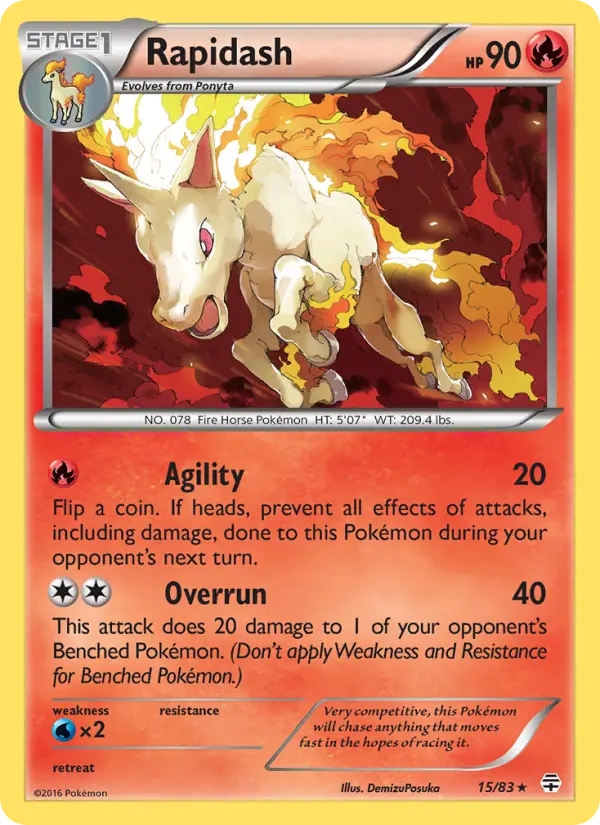 Card image of Rapidash