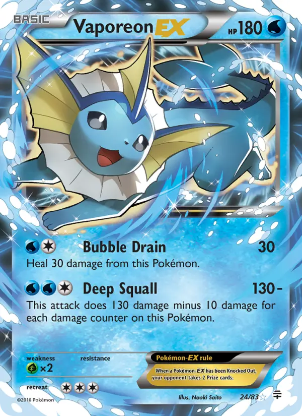Card image of Vaporeon EX