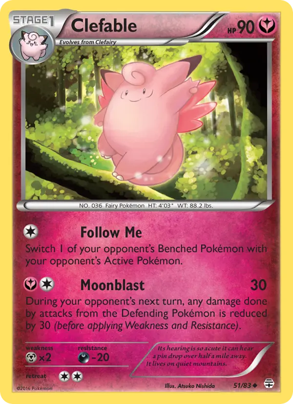 Card image of Clefable