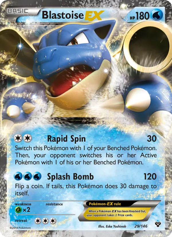 Card image of Blastoise EX