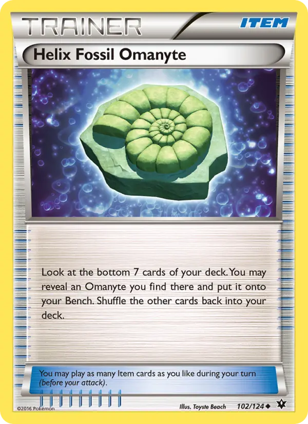 Card image of Helix Fossil Omanyte