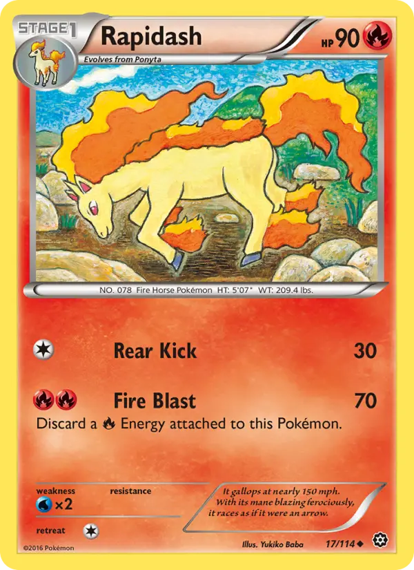 Card image of Rapidash