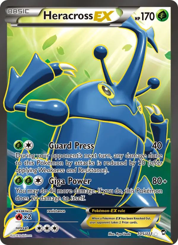 Card image of Heracross EX